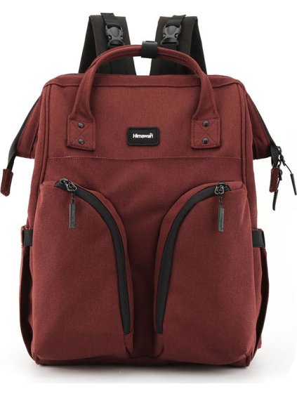 Himawari Bordó tágas női poliészter hátizsák