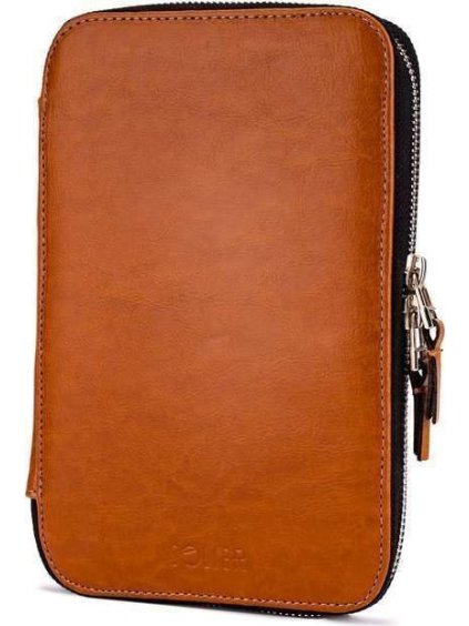 SOLIER Barna bőr notesz