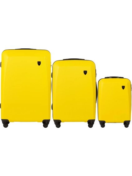 Sárga bőröndkészlet