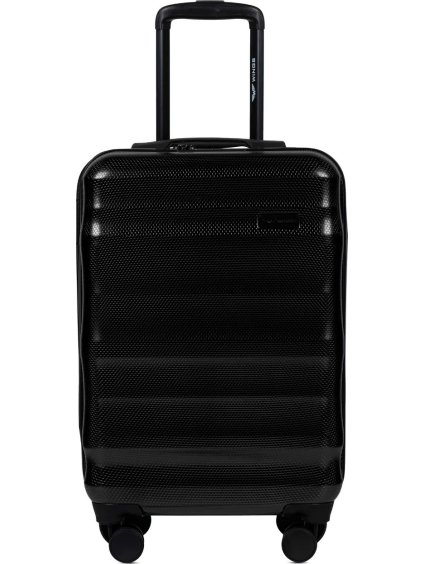 Fekete bőrönd WINGS VULTURE méret S