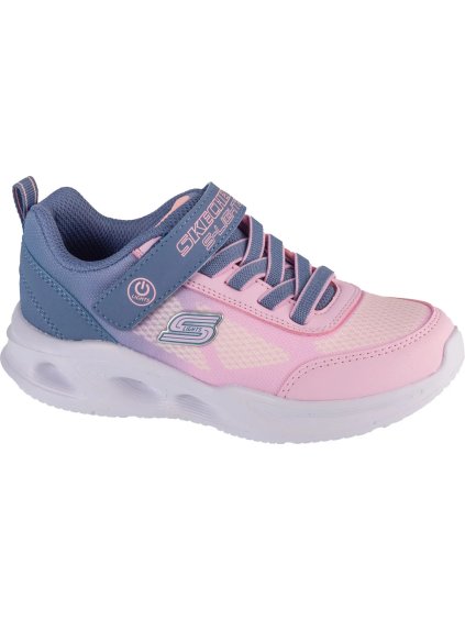 Lila-rózsaszín lány tornacipő Skechers Sola Glow - Ombre Deluxe