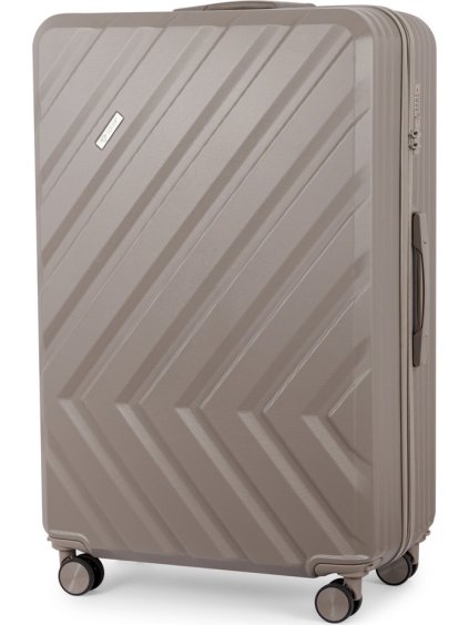 SOLIER pezsgőszínű utazóbőrönd KYOTO 2XL méret