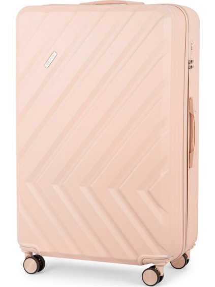 SOLIER bézs utazóbőrönd KYOTO 2XL méret