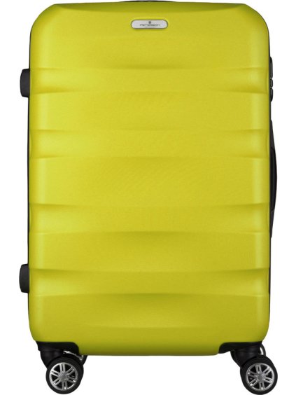 Peterson sárga közepes utazóbőrönd AMSTERDAM