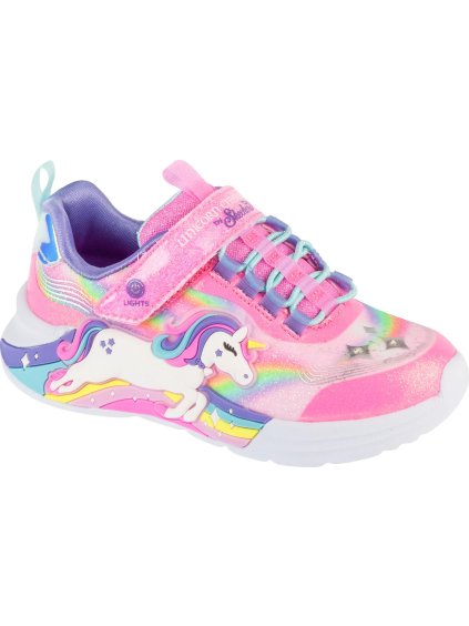Rózsaszín világító lány tornacipő Skechers Unicorn Chaser