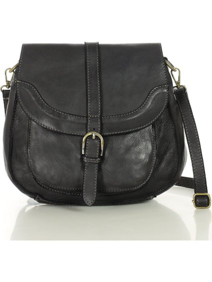 MARCO MAZZINI Fekete női vintage retró válltáska