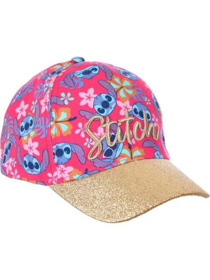 Rózsaszín-arany Stitch gyerek sapka