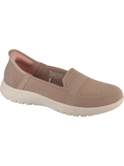 Bézs női Skechers On The Go Flex slip-in cipő - Camellia