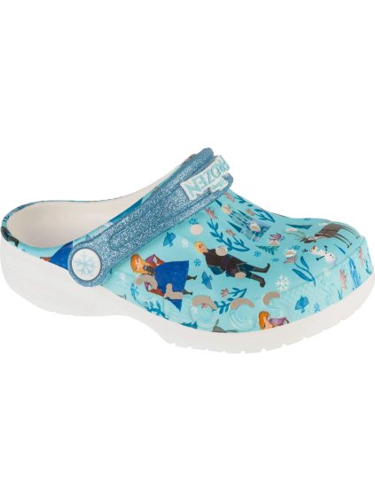 Világoskék gyerek papucs Crocs Frozen Baya Clog Kids