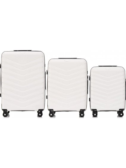 Három darabos fehér Phinx bőrönd szett