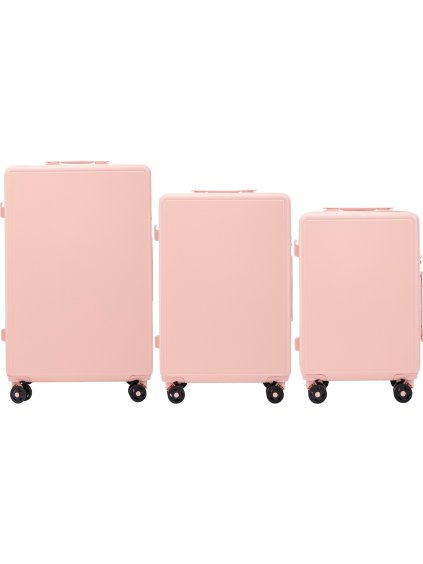 Világos rózsaszín 3 darabos utazóbőrönd szett Wings BUNTING