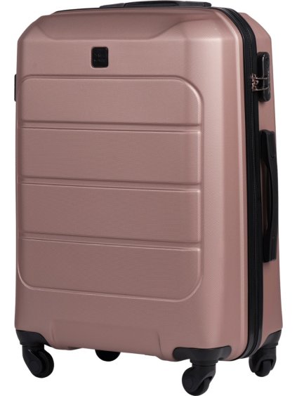 Rosegold közepes méretű utazóbőrönd WINGS GANNET