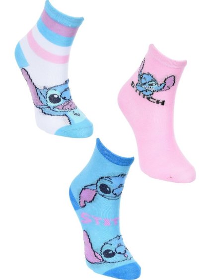 Színes gyerek zokni szett Lilo és Stitch