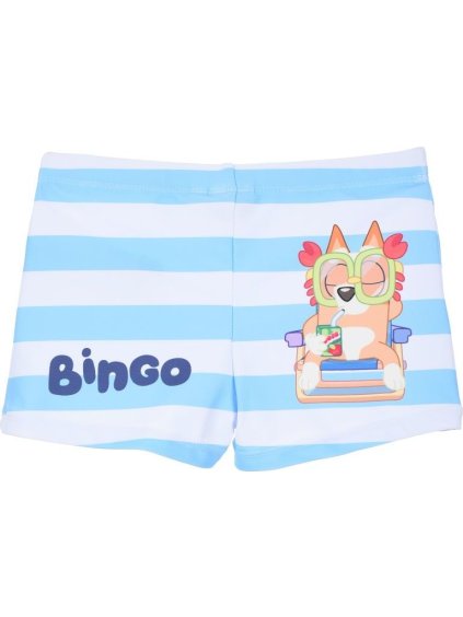 Csíkos fehér-kék fiús fürdőruha Bluey