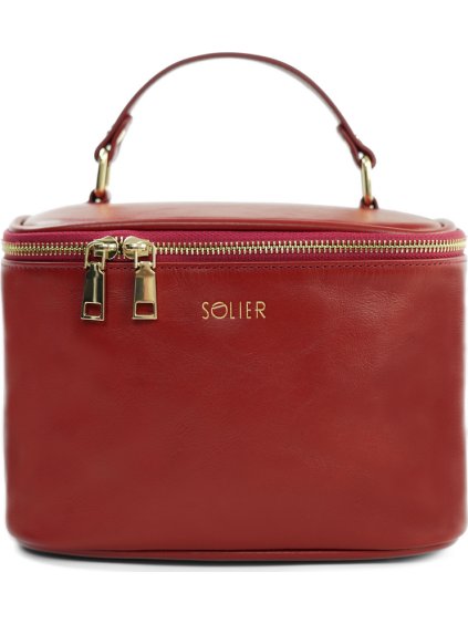 SOLIER Piros kozmetikai táska
