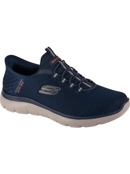 Sötétkék Skechers Slip-Ins Summits – High Range férfi tornacipő (Méret 41)