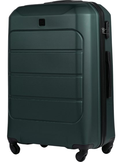 Sötétzöld nagy utazóbőrönd WINGS GANNET