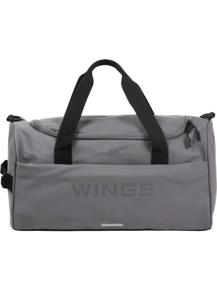 Szürke műbőr utazótáska WINGS STORK