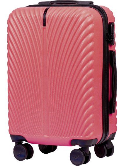 Rózsaszín kézipoggyász bőrönd 55x40x20 WINGS SWAN