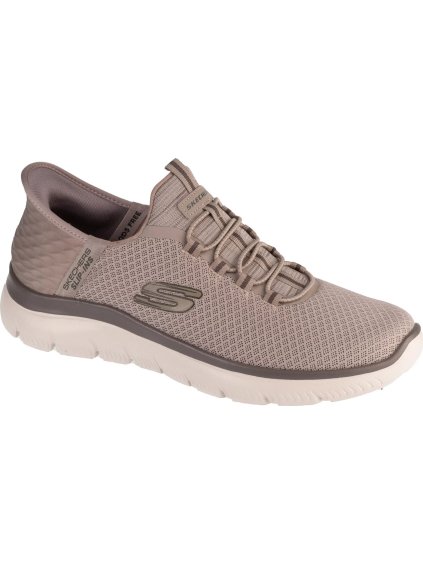 Skechers Slip-Ins Summits - High Range - szürke/barna férfi tornacipő