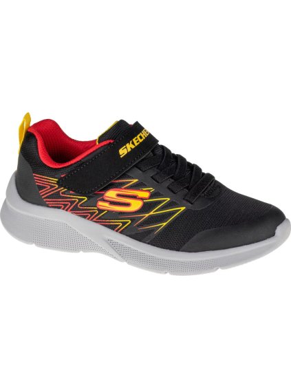 Fekete fiú tornacipő Skechers Microspec Texlor