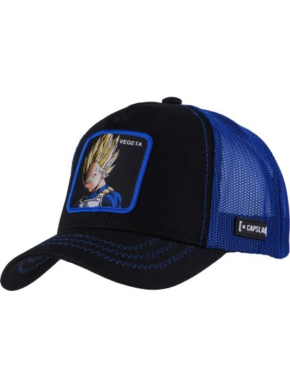 Fekete kék férfi sapka Capslab Freegun Dragon Ball Z Vegeta sapka