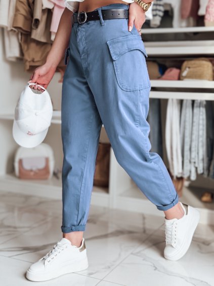 Kék női kényelmes, bő nadrág GOTRENDI