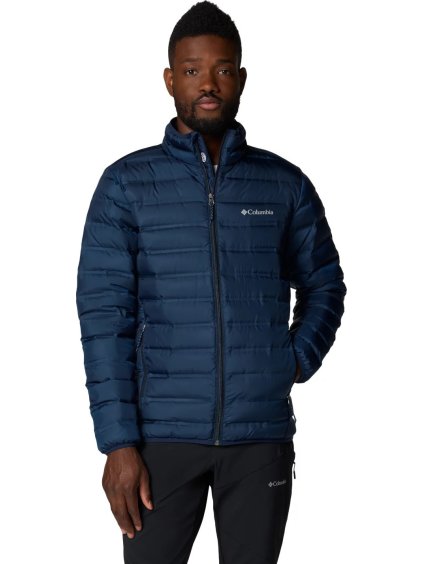 Sötétkék férfi sportdzseki Columbia Lake 22 II Down Hooded Jacket