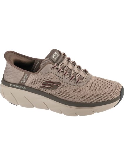 Bézs  férfi tornacipő Skechers Slip-ins: D'Lux Walker 2.0 - Rezinate