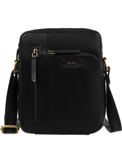 Peterson fekete férfi valódi bőr válltáska