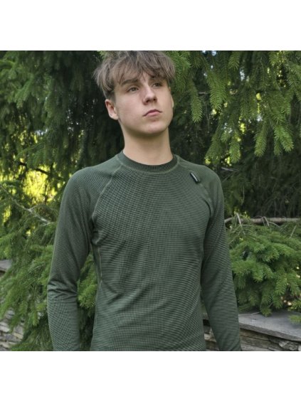 Sötétzöld gyerek termo póló