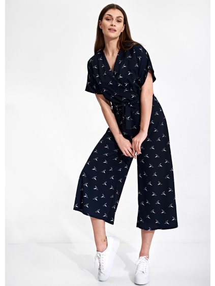 Sötétkék nyári overall