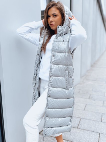 Ezüst steppelt mellény GANTINI