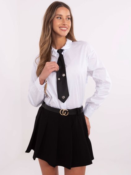 Fehér női ing levehető nyakkendővel