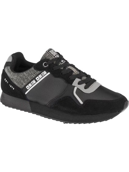 Fekete-szürke férfi tornacipő Big Star Shoes JJ174145