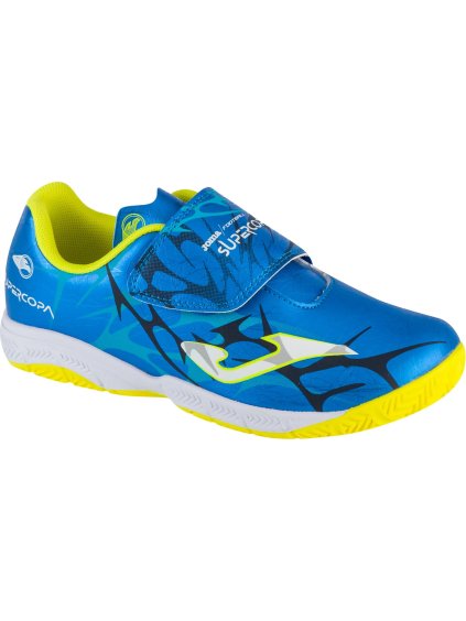 Kék fiú beltéri tornacipő Joma Super Copa Jr 2504 IN