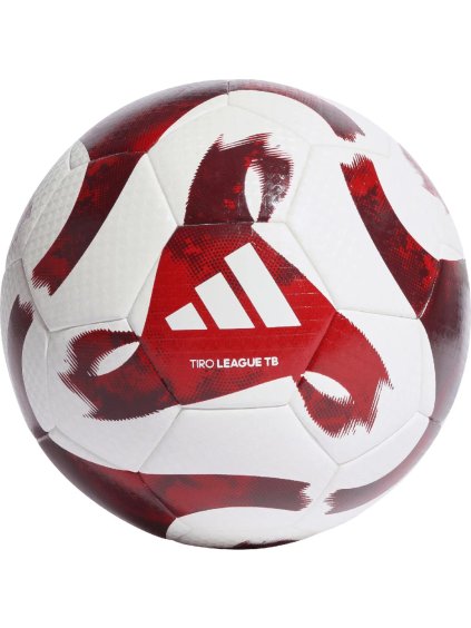 Fehér-piros futballlabda Adidas Tiro League FIFA Basic Ball