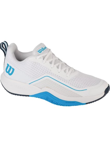 Fehér Wilson Rush Pro Lite Oz férfi teniszcipő kék részletekkel