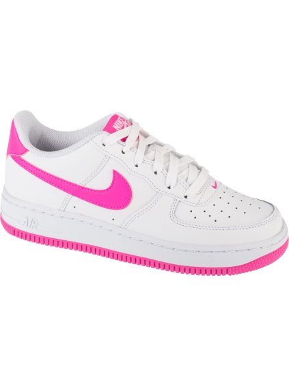Fehér rózsaszín női Nike Air Force 1 Gs tornacipő