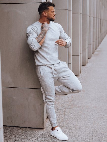 (Méret M) Világosszürke tréningruha szett