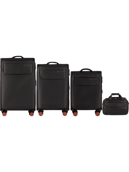 Sötétszürke utazóbőrönd és kézipoggyász szett TRN01