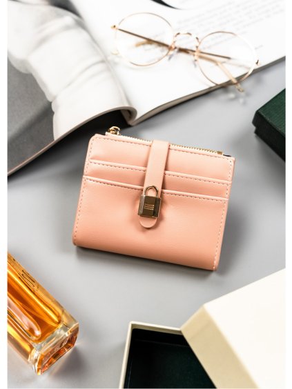 4U Cavaldi rózsaszín stílusos közepes méretű pénztárca M726