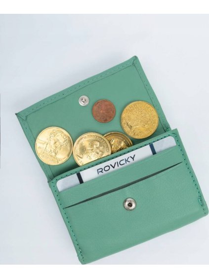 Rovicky menta színű elegáns pénztárca  V405