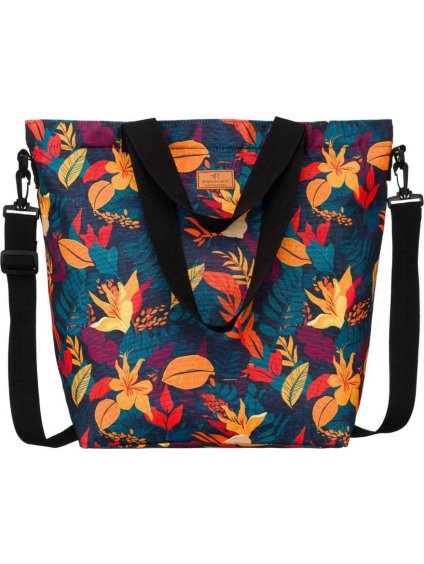 Tágas shopper táska növénymintával Rovicky