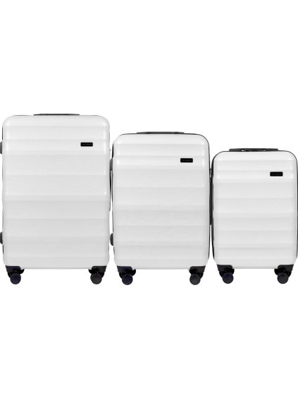 Fehér bőrönd készlet