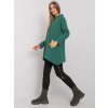 Sötétzöld női oversize cipzáras póló (Méret S/M)
