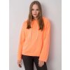 Neon narancssárga női kapucnis pulóver