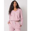 Rózsaszín női kapucnis pulóver