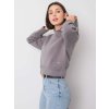 Női szürke derékig érő pulóver