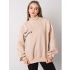 Bézs színű női magas nyakú póló